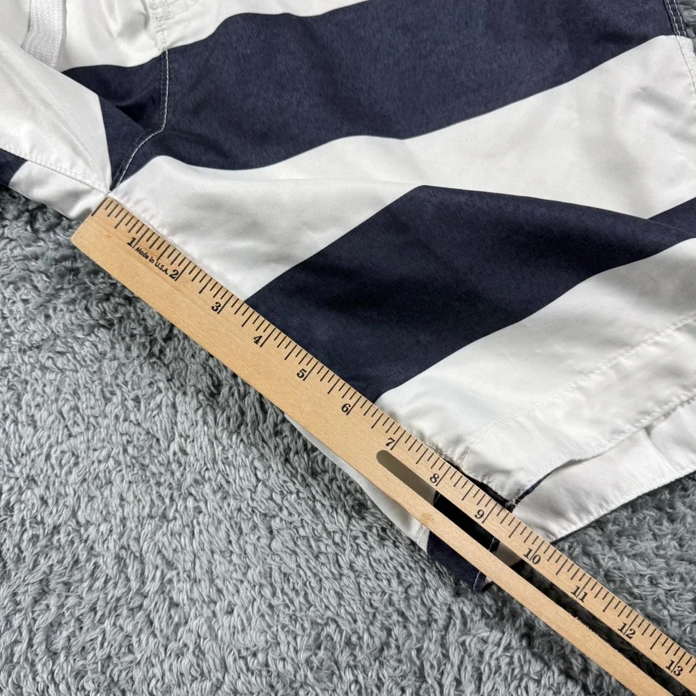 VTG Y2K Abercrombie & Fitch Board Shorts Mens XL Striped Color Block Blue White